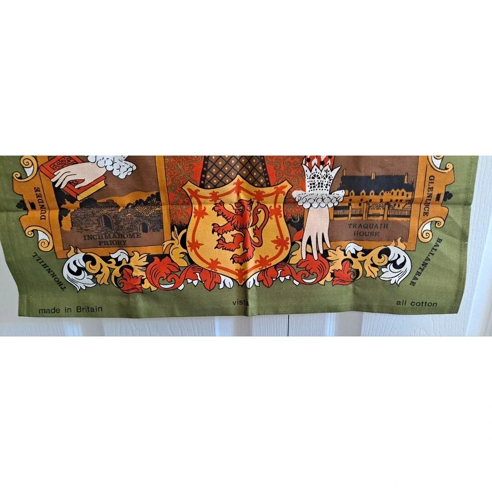 Lot‎ Of 3 Tea Towels Mary Queen Of Scots/ Edinburg /Tewkesbury Abbey